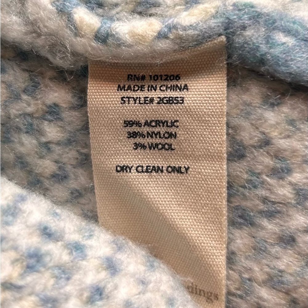 ❗️SOLD ❗️ & Cream Long Cardigan Sweater Women’s Large Soft Surroundings cozy - Picture 13 of 15